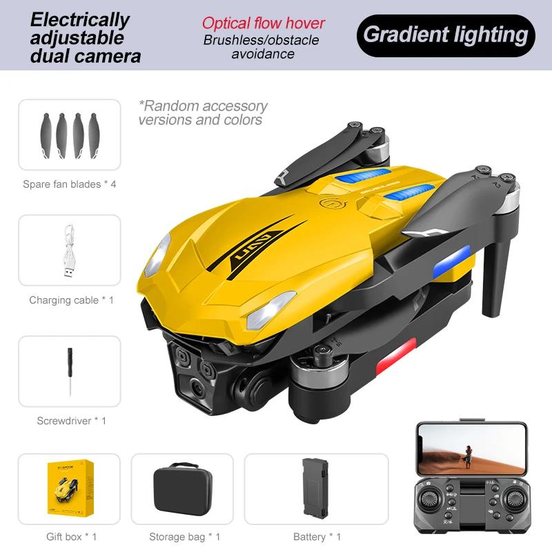 2024 New D11 Drone  HD Dual Professional Wifi FPV Obstacle Avoidance Folding Quadcopter Gradient Flowing Lights Toy RC