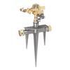 Garden Sprinkler 360 Degree Rotating 49FT Spray Distance Brass Nozzle NH 3 4 in Spike Base Sprinkler for Yard Orchard