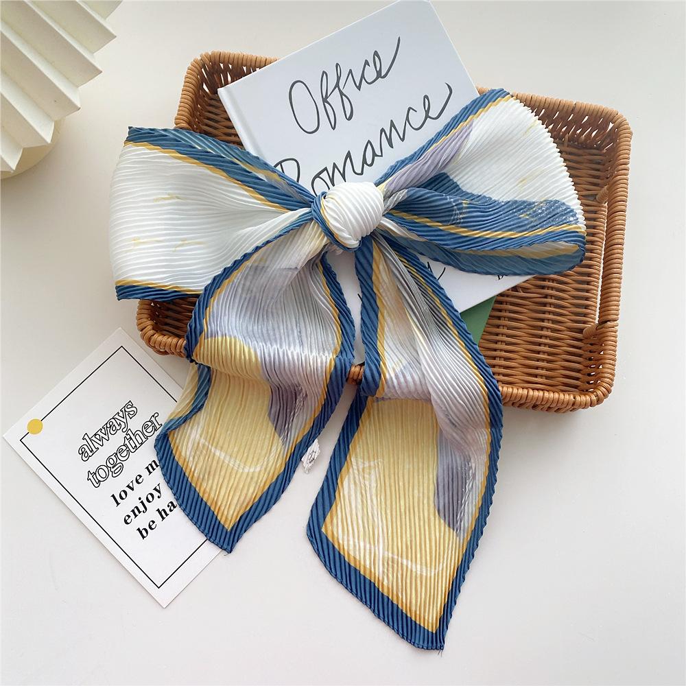 New Scarves Silk Scarves Women'S Spring And Autumn Season Long Decorative Professional Scarves Summer Thin Styles Paired With Shirts Stylish