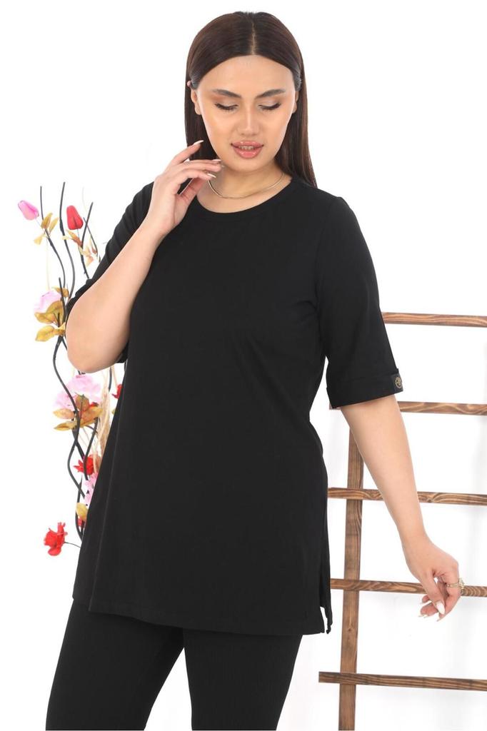 Женская стильная футболка большого размера Футболка больших размеров