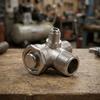 Check Valve Air Compressor 3 Male Thread Connectors Aluminum Alloy