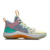 Li Ning Liren 1 Амортизирующие Скользкие Устойчивые к истиранию Средние Баскетбольные кроссовки Мужские Зеленый Красный Синий ABAQ059-2