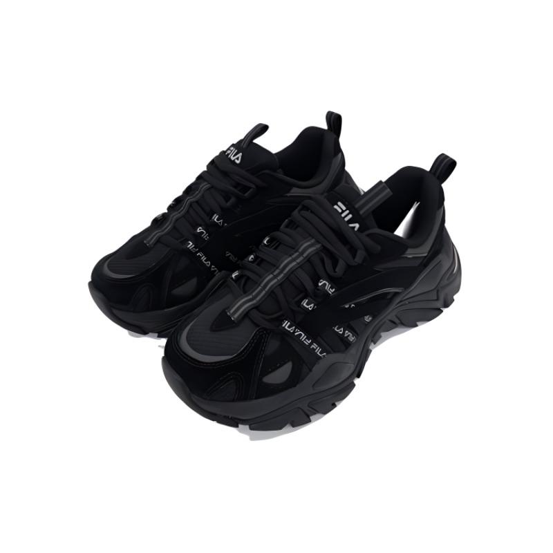 Fila Кожаные Низкие Повседневные Беговые Кроссовки Унисекс Черные 1RM02723F_001