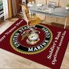 Office Carpet: Marine Corps Emblem Sofa Rug, Chair Protection Blanket
