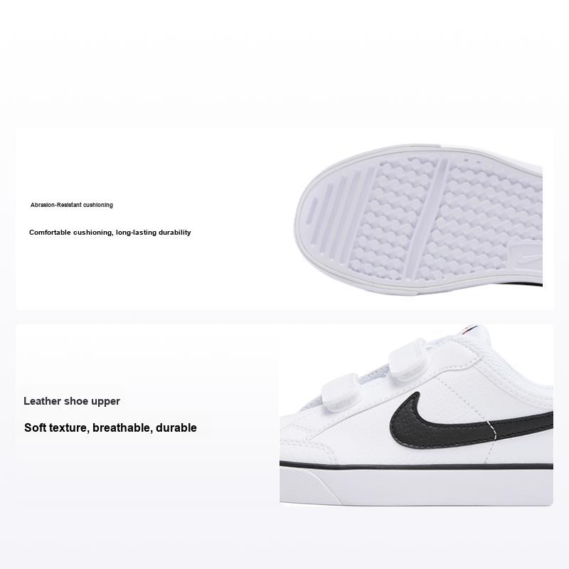 Nike Capri 3 л Прочные Амортизирующие Низкие Кеды для Скейтборда Детские Кеды для Скейтборда Белые Черные 579948-106