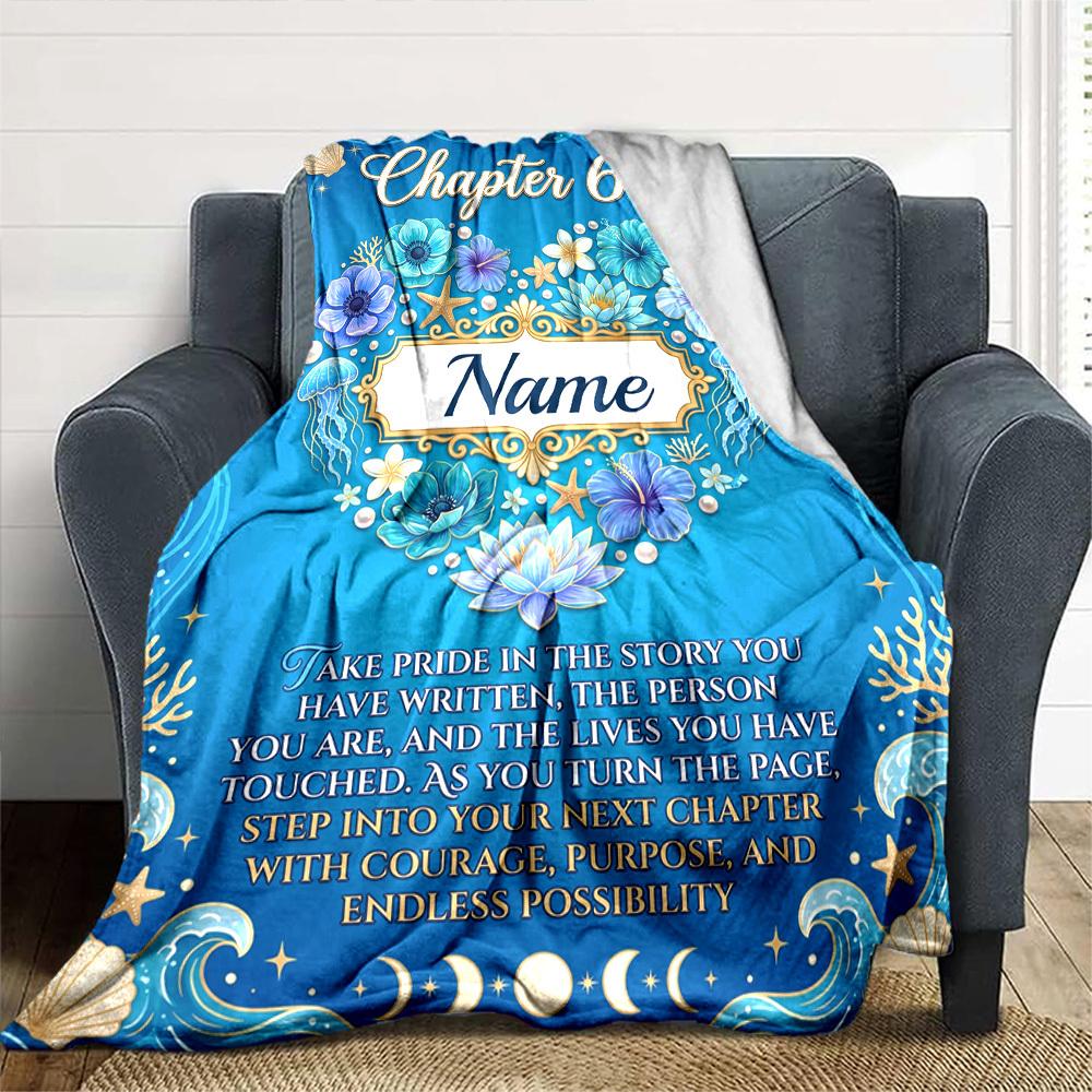 Chapter 60 New Beginnings Blanket Customize Your Name Warmthful Decor Perfect For Sofa Couch Office Bed Picnics For All Occasions Stylish Decor