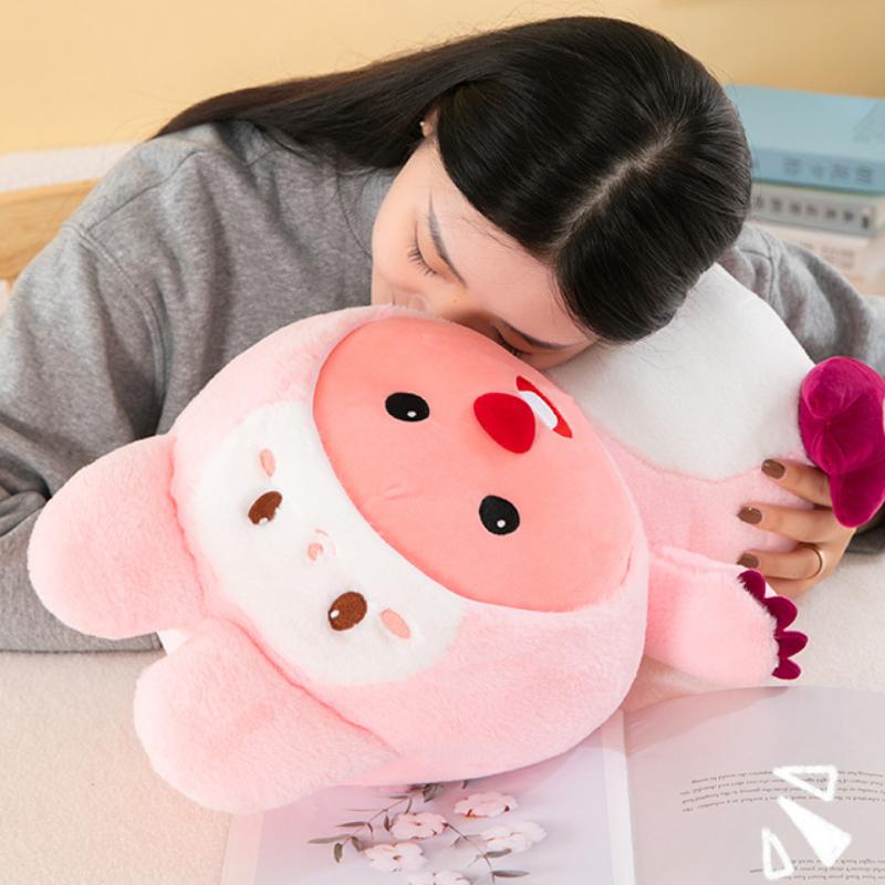Kawaii Plush Sofa Doll Animation Trendy Toys Furry Pillows Children Birthday Gifts Desktop Decor