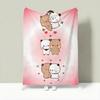 Character B-Bubu & Dudu Throw Lightweight 240g Flannel Blanket Soft Skin-friendly for Summer Cooling