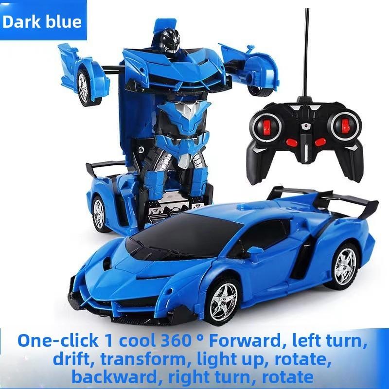 Remote Controlled Racing Car Robot Model Children Toy With Lighting Function For Young Car Enthusiasts
