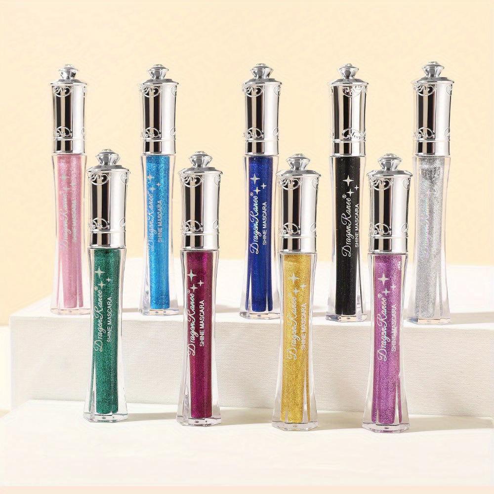 Тушь для ресниц Glitter Flash с мерцающими бриллиантовыми блестками, водостойкая, не смазывающаяся, стойкая, увеличивающая объем, макияж для глаз