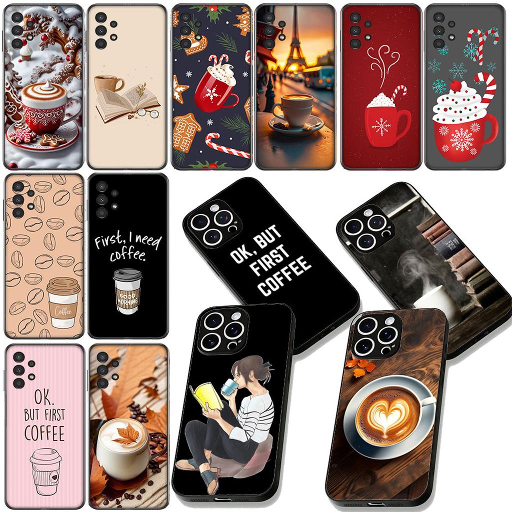 ОК, но сначала кофе Книга Чехол для телефона для Samsung Galaxy Note 20 9 10 S8 S10 Lite S9 Plus A54 A53 A21S S10E A17 Чехол
