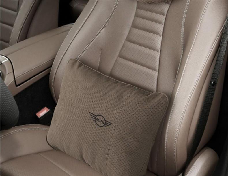 Перфорированная замшевая поясничная подушка для подголовника BMW MINI Cooper F55/F56