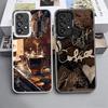 Черный Кофе Модный Стиль Ударопрочный Чехол для Телефона для Samsung A17 A16 A15 A14 A37 A57 A36 A56 A26 A35 A55 A25 A34 A54 A24 A13 A23