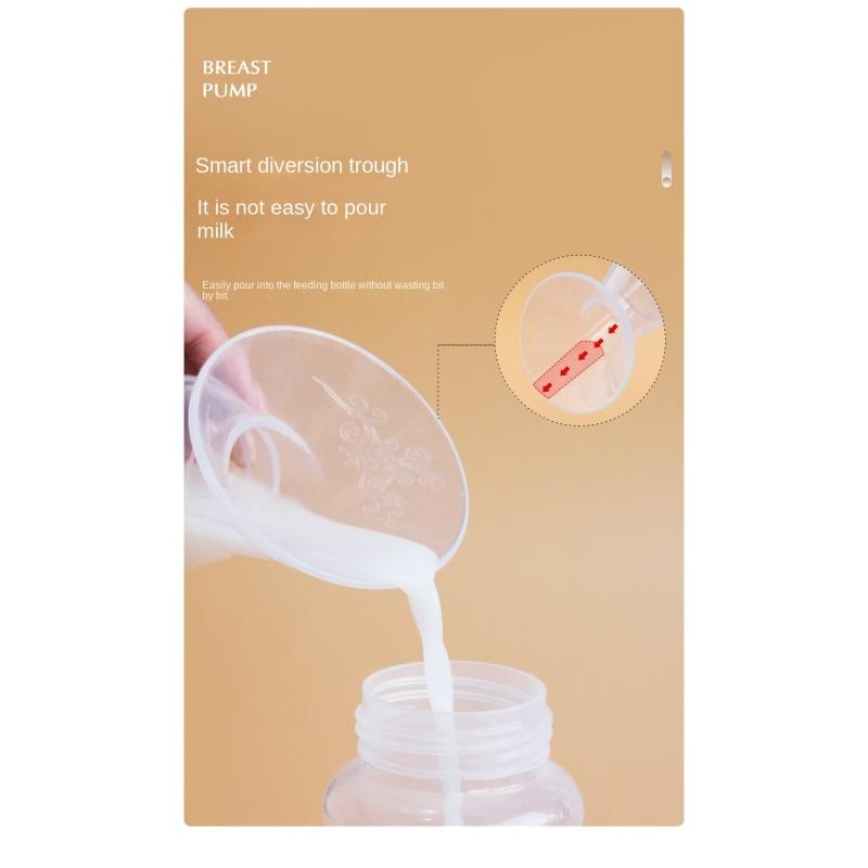 Молокоотсос без помощи рук: Портативный нижний сборщик груди с присоской для неэлектрического выдавливания молока