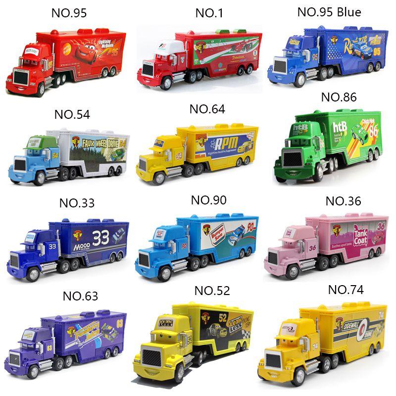 Разноцветные Машинки Мак Молния Маккуин Кинг Джексон Шторм Гоночный Грузовик Игрушка для Детей