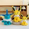 Мультяшные Аниме Сидячая Поза Jolteon Vaporeon Eevee Игрушки Кукла Детская Подушка для Спины Фигурка Модель Декоративные Подарки