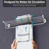 Stainless Steel Towel Holder In Bathroom/Cloth Hanger for Bathroom/Towel Rack/Bathroom Accessories - Oreva (Chrome)