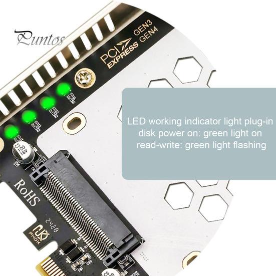 Адаптерная плата U.2 Dual Disk со светодиодным индикатором Переходная плата NVMe to PCIe X16 Широкая совместимость Адаптерная плата для жестких дисков SATA