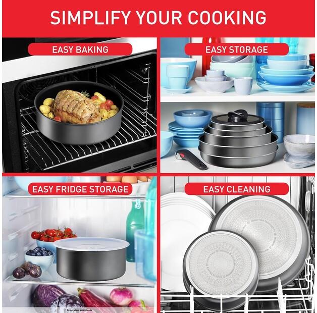 Набор посуды Tefal Ingenio Daily Chef On, 8 предметов (L7619202)