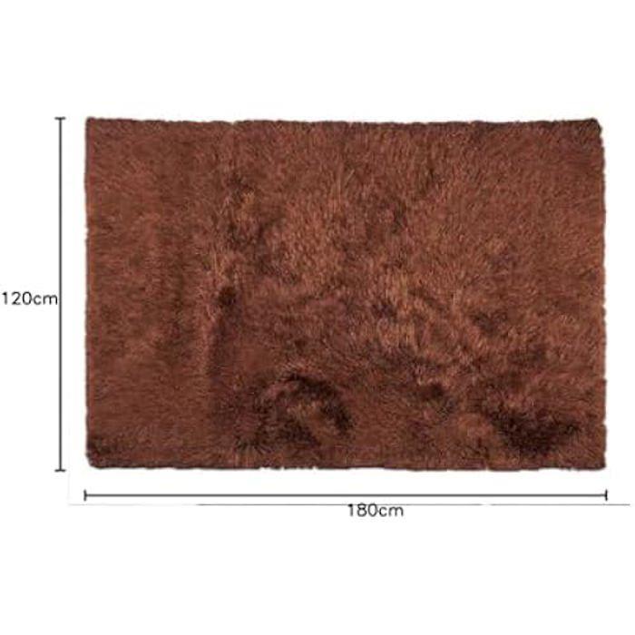 Tapis - GIFT DECOR - Marron - 120 x 180 cm - Rectangulaire - Moderne