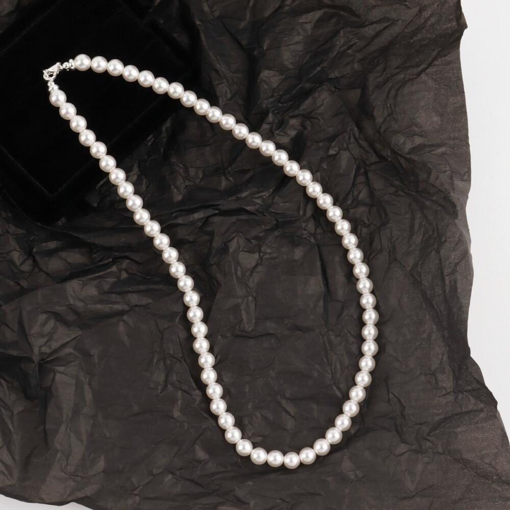 [Osjarak] Women's Classic Simple 6mm Freshwater Pearl Necklace