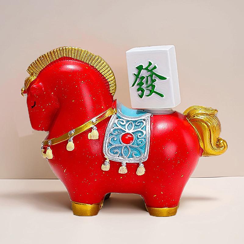 Креативный перевод Зодиак Лошадь Спина Мешок Удачи Слиток Можно Вращать Украшение для Дома Украшение для Рабочего Стола Офиса