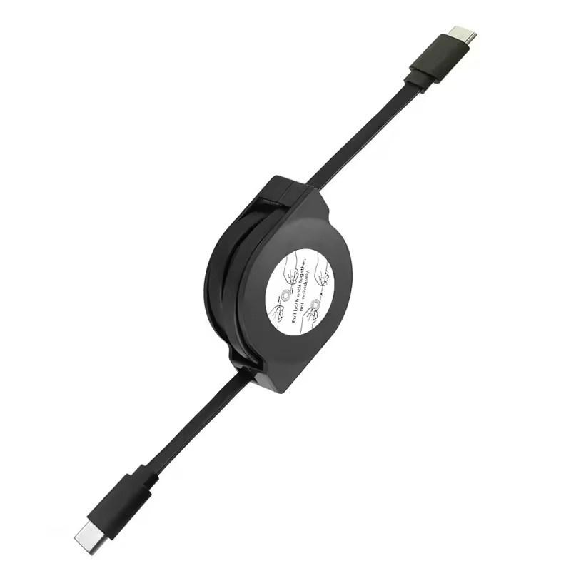 PD 60W USB C - USB C кабель для передачи данных выдвижной шнур для быстрой зарядки ноутбука совместимый с телефонами Type C Switch планшетами