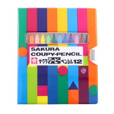Sakura Crepas Цветные карандаши Coupy Soft Case 12 цветов 5 шт FY12-R1(5)