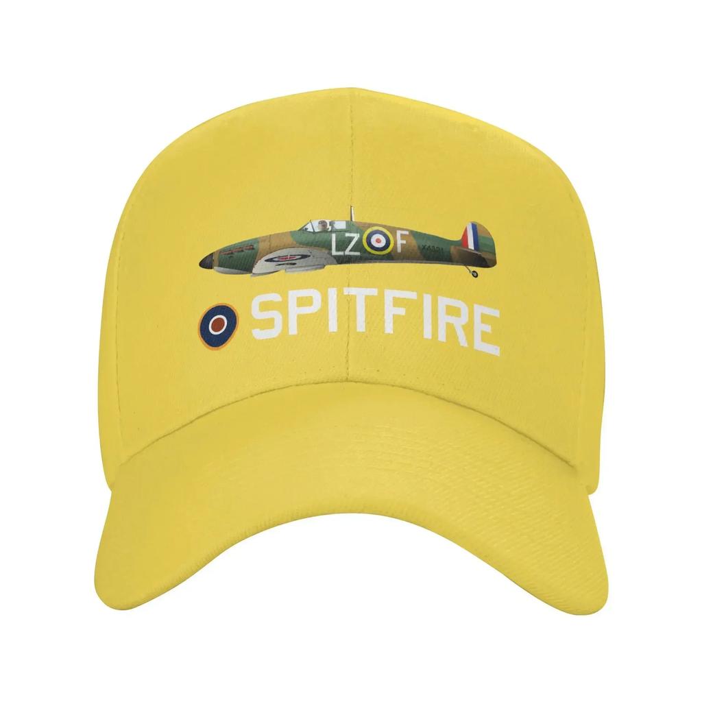 Индивидуальная бейсболка Supermarine RAF Spitfire для женщин, унисекс, регулируемая, для взрослых, самолет-истребитель времен Второй мировой войны, британская папина кепка