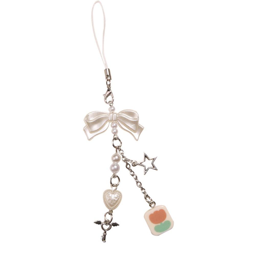 Ключевой шнурок Y2K Цепочка для телефона Шарм для телефона Мобильный шнурок Ремешок для мобильного телефона Ювелирный подарок