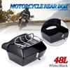 48L Universal Motorcycle Rear Storage Box Tail Luggage Trunk Case Toolbox Scooter Motorbike Motorcycle Trunk Scooter Motorbike