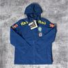 Brazil National Team Football Jacket Men Women Thin Windproof Waterproof Training Top