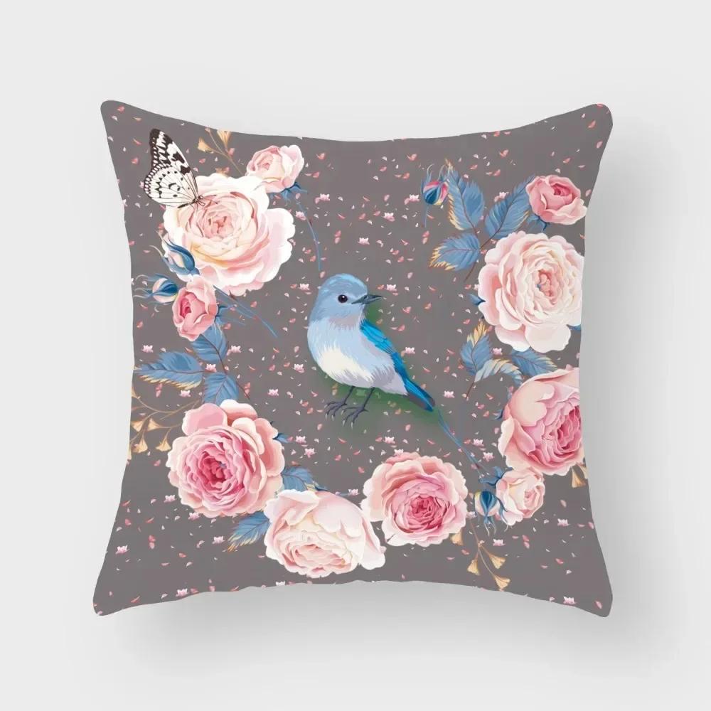 Роскошный Декор для Дома Наволочка Тропический Фламинго Наволочка для Подушки Гостиная Диван Наволочка