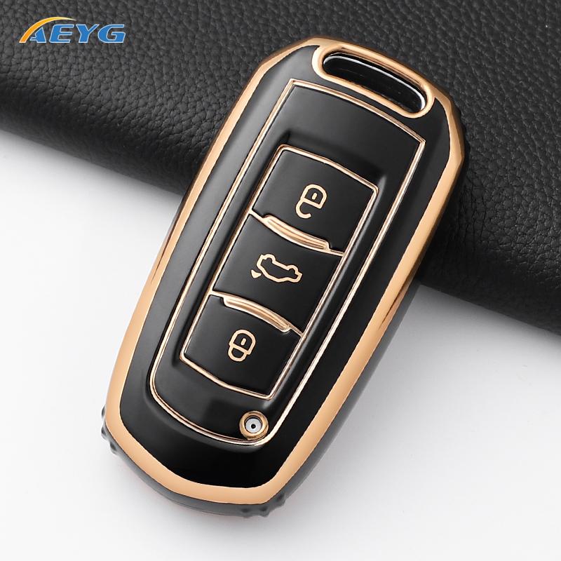 Чехол-обложка из ТПУ для автомобильного ключа Geely Emgrand 7 Gx3 Atlas Gs Nl3 Gili Emgrand 7 Ex7 Gt Gc9 Защитный корпус Аксессуары для брелока