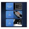 Cordless Car Tire Inflator Wireless Portable with Led Display Rechargeable Battery Compact Efficient Air Pump for Cars Bikes(Black)