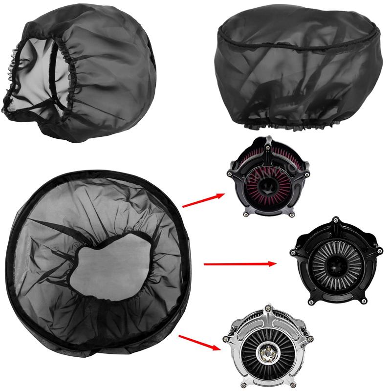 Motorcycle Air Filter Cover Dust Sand Covers Engine Cleaning Protector Rain Sock Protective Dustproof Breathable for Harley