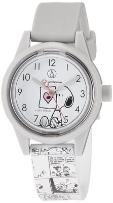 Часы Analog Smile Solar Snoopy водонепроницаемый уретановый ремень Comic Белый [Citizen Q&Q] RP01-808