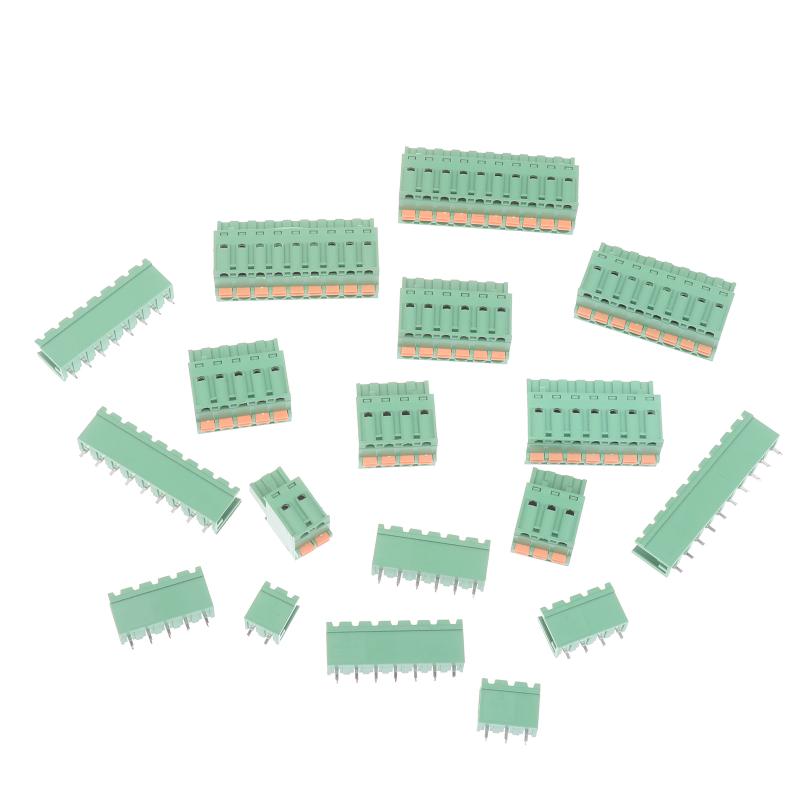 Spring Type Terminal Block 2Edgkd-5.08Mm Plug-In Terminal Block Copper Core Male And Female Terminals