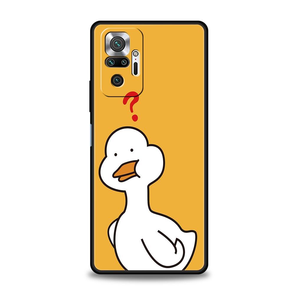 Забавный Мультяшный Чехол-Утка Гусь для Телефона Xiaomi Redmi Note 15 14 13 12 5G 11 10 Pro Plus 4G 9S 14C 13C 12C 10C Мягкий ТПУ Чехол