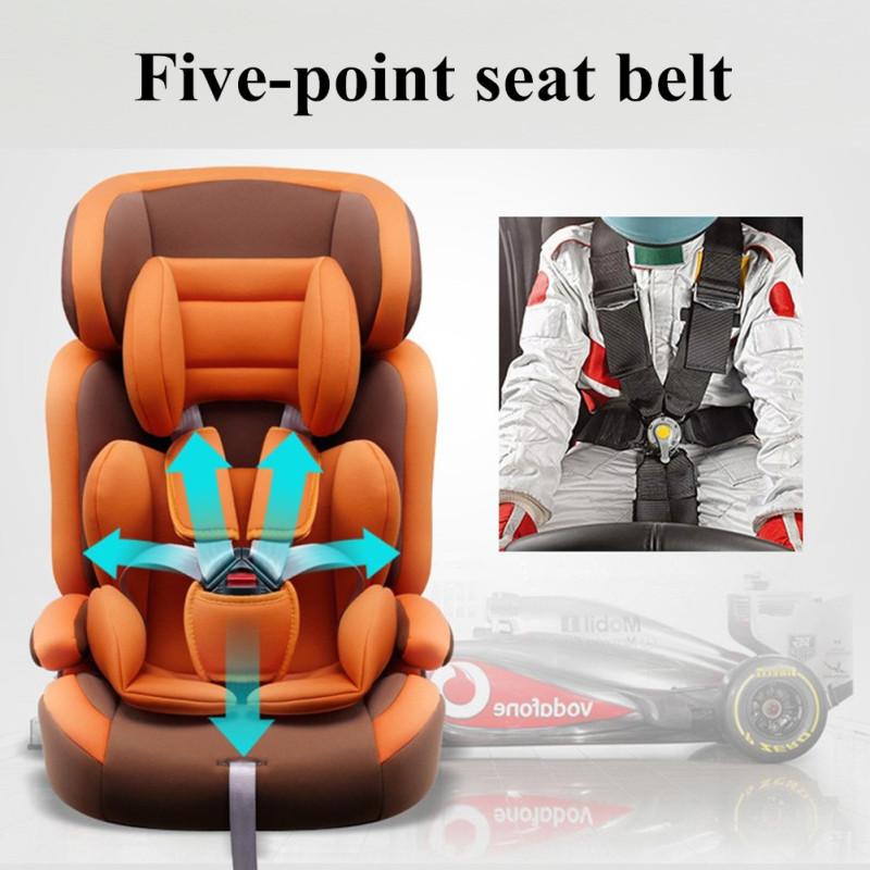 Детское автокресло от 9 месяцев до 12 лет с трикотажным тканевым чехлом