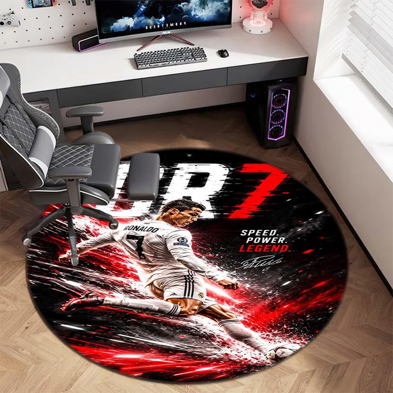 Cristiano Ronaldo Trophy Glory Carpet Doormat Home Decor Dormitory Decoration Office Chair Cushion Protective Pad