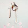 1PCS Heart Amethyst Tree Of Life Car Ornament Natural Crystal Pendant Sun Catcher For Rearview