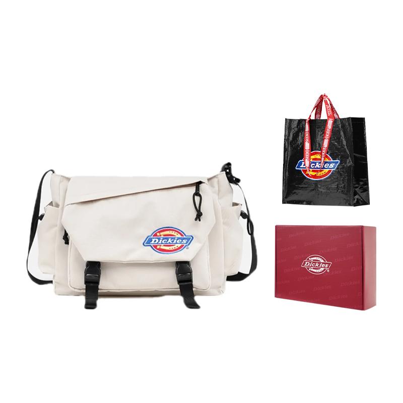 Dickies Travel Season Trendy Casual Printed Flap Buckle Student Messenger Bag Crossbody Bag Unisex bags Black Khaki 234U90LMY15BK01