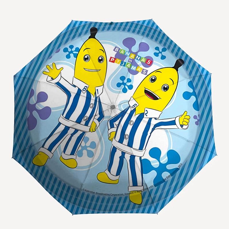 Bananas, Pyjamas Automatic Opening and Closing, 8 rib Structure Portable Umbrella, Suitable for Men and Women in All Seasons Perfect Gift f