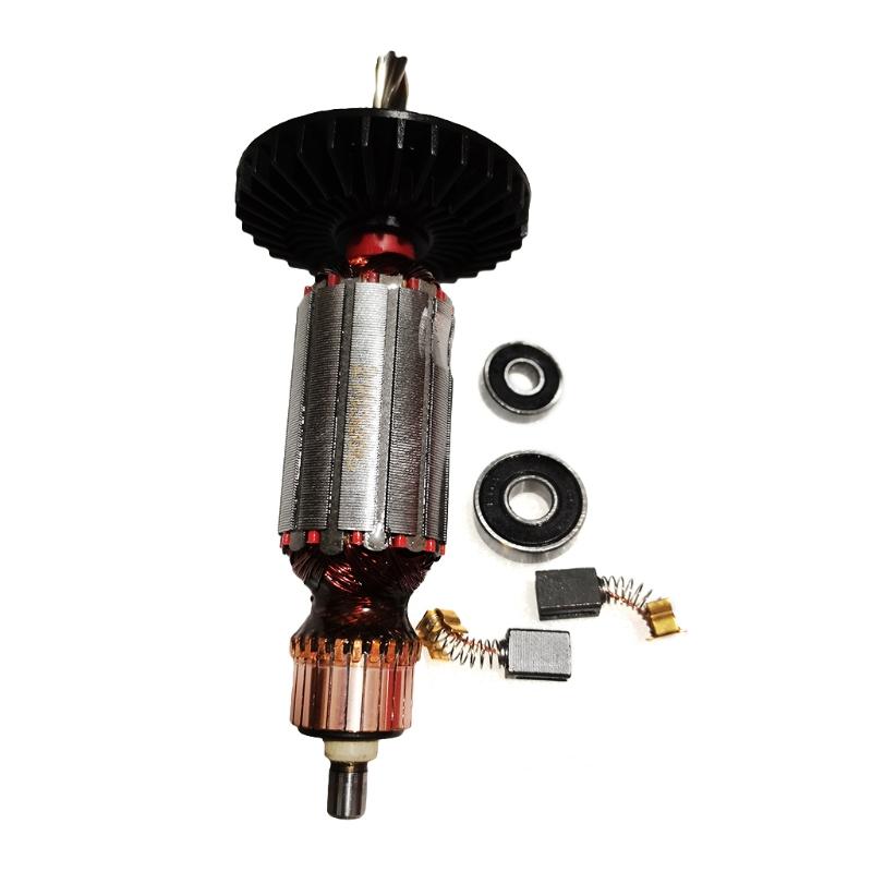 Якорь Ротор  для Makta  HR2440 HR2453 Используется для Угловой шлифовальной машины и Генератора для Держателя угольных щеток