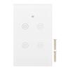 Smart Switch Wireless Voice Control Timed Use APP Control 4 Gang Wall Switch 100‑240V