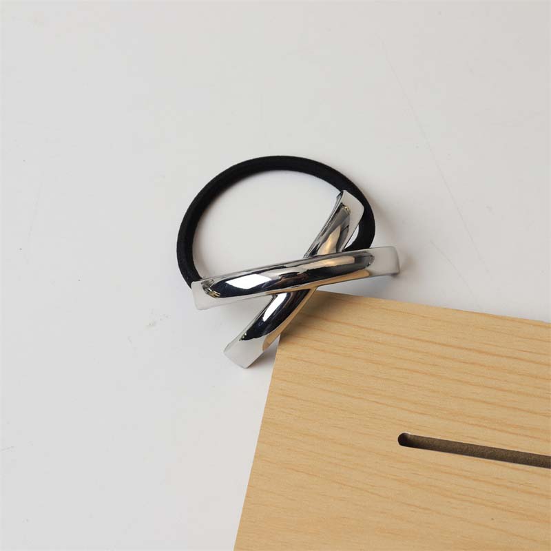 Новая Металлическая Гладкая Эластичная Резинка для Волос Ободок для Волос для Женщин Модная Заколка для Волос Хвост Головной Убор Аксессуары для Волос Ювелирные Изделия Подарок