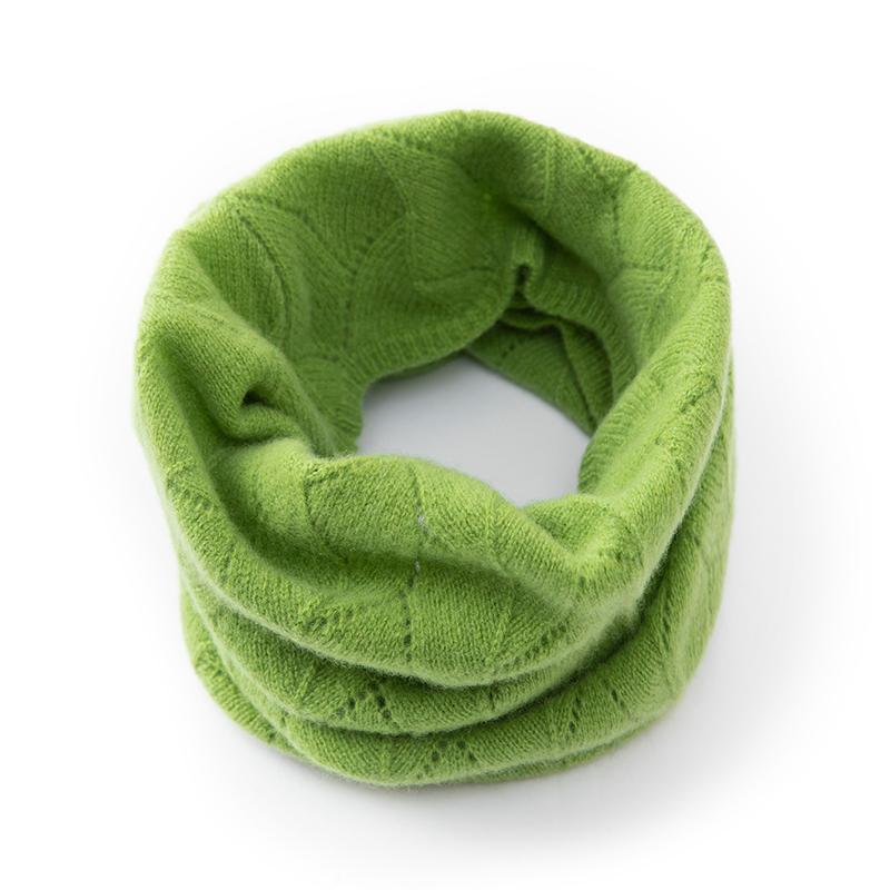 Women's Cashmere Neck Cover Qinghe Cashmere 30% Cashmere 70% Wool Women's Autumn and Winter Cashmere Scarf Soft and Warm