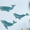 Wooden Whale Shark Wall Ornament Retro Ocean Animal Decoration Whale Signs Pendant  Cafe Bar