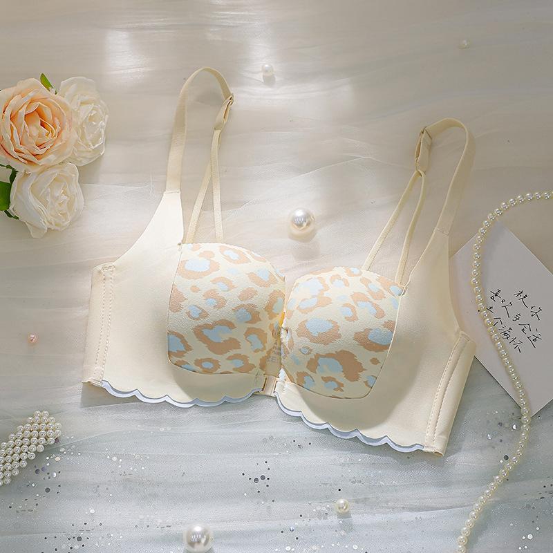 Front buckle beautiful back underwear women's small breasts show large gathering anti-sagging no steel ring sexy non-marking pull adjustment bra cover